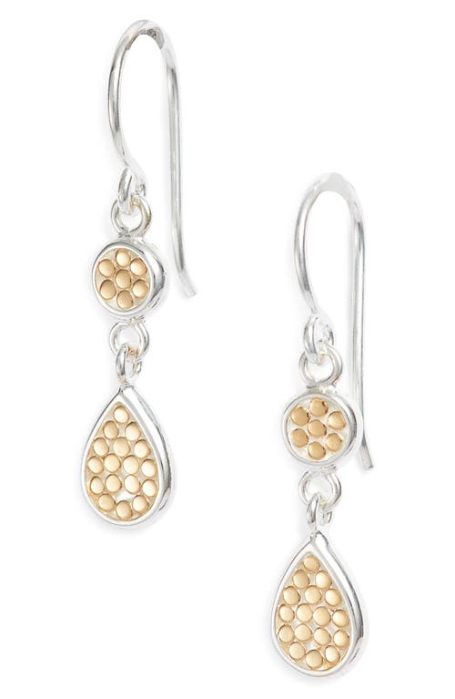 Anna Beck Double Drop Earrings in Gold/Silver