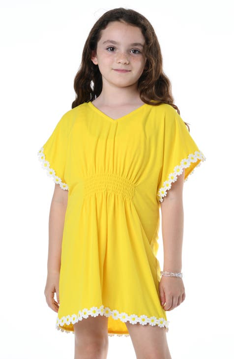 Kids' Daisy Smocked Cover-Up Dress (Big Girl)