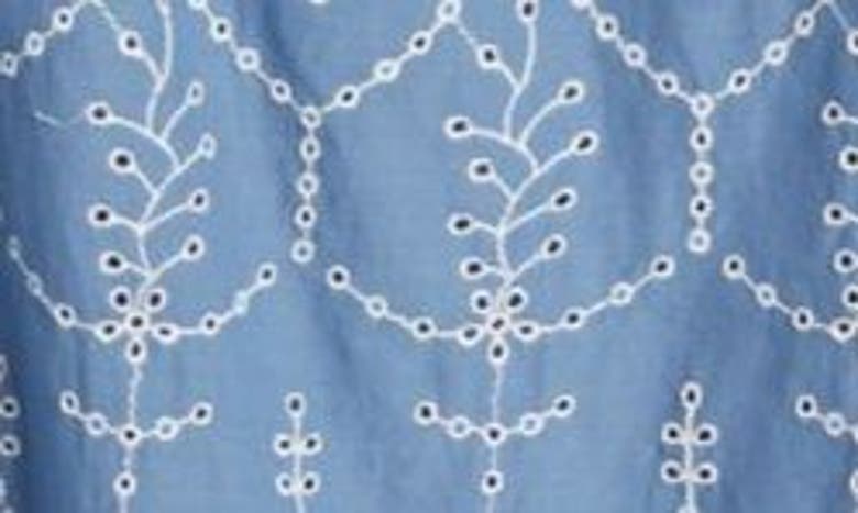 Shop Caslon Cotton Eyelet Top In Blue Coronet