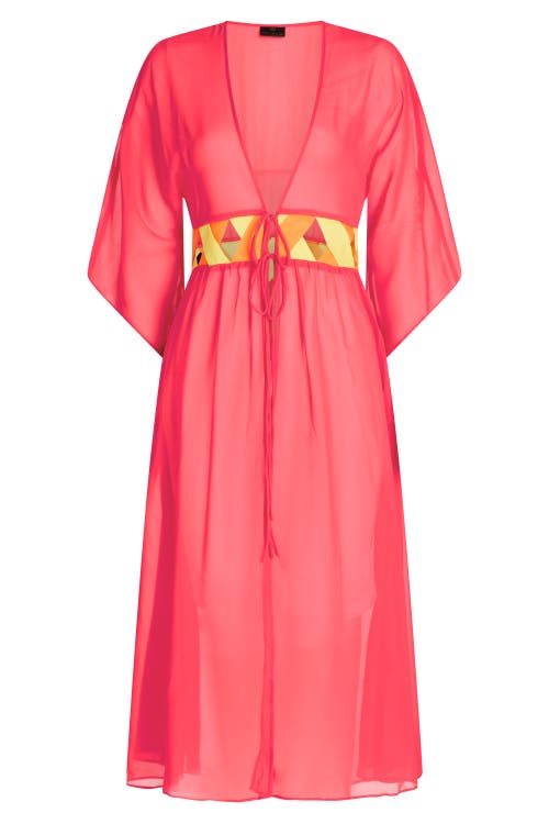 Shop Valimare Rio Bandage Cover-up Robe In Coral