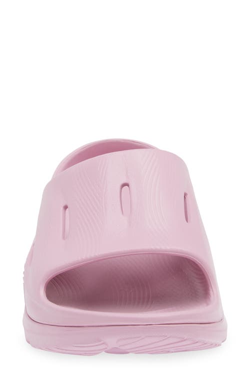 Shop Hoka Gender Inclusive Ora Recovery Slide 3 Sandal In Pink Twilight/pink Twilight