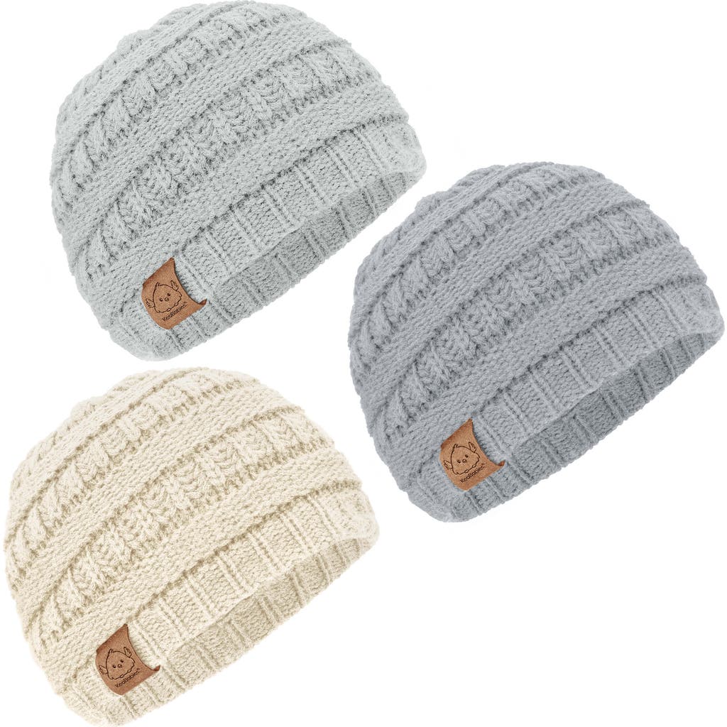 Keababies 3-pack Warmzy Baby Beanies In Cloud