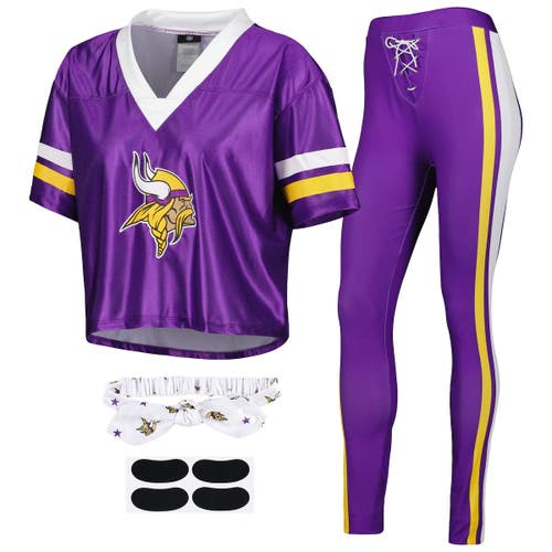 JERRY LEIGH Women's Purple Minnesota Vikings Game Day Costume Sleep Set