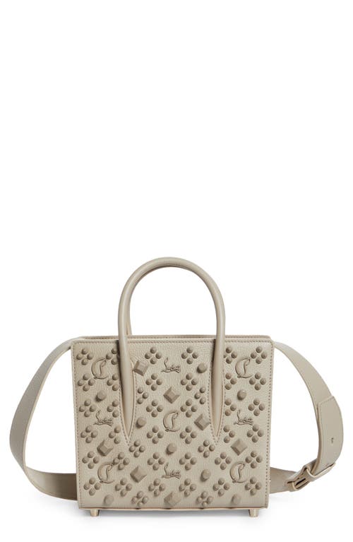 Christian Louboutin Mini Paloma Studded Calfskin Satchel In F703 Saharienne/saharienne