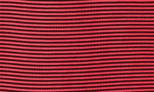Cutter & Buck Virtue Eco Pique Micro Stripe Recycled Mens Polo In Red/navy Blue