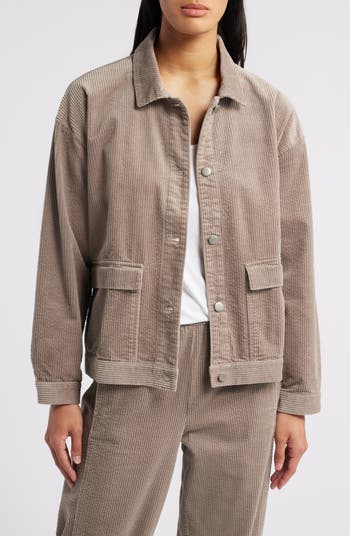 Classic Collar Corduroy Jacket