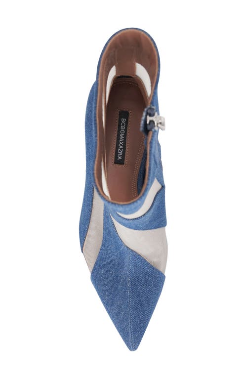 Bcbg Reldo Mesh Bootie In Medium Denim