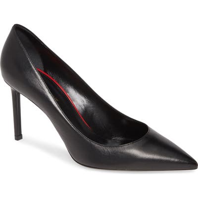 Saint Laurent Anja Pointy Toe Pump, Black