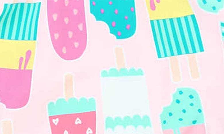 Shop Rufflebutts Ice Cream Social Tankini & Hat Set In Pink