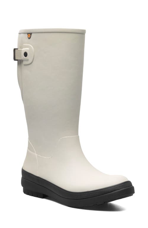 Amanda II Tall Waterproof Adjustable Calf Rain Boot in Oyster