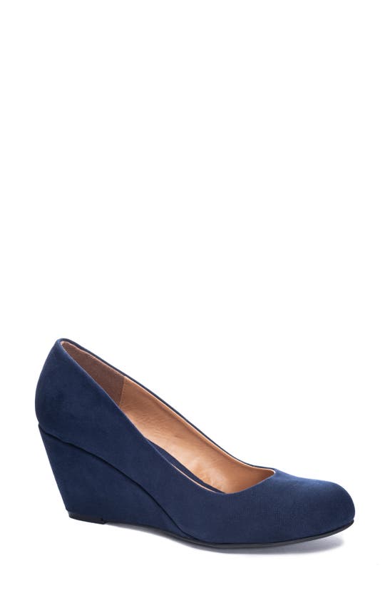 Cl By Laundry Nima Wedge Pump In Navy