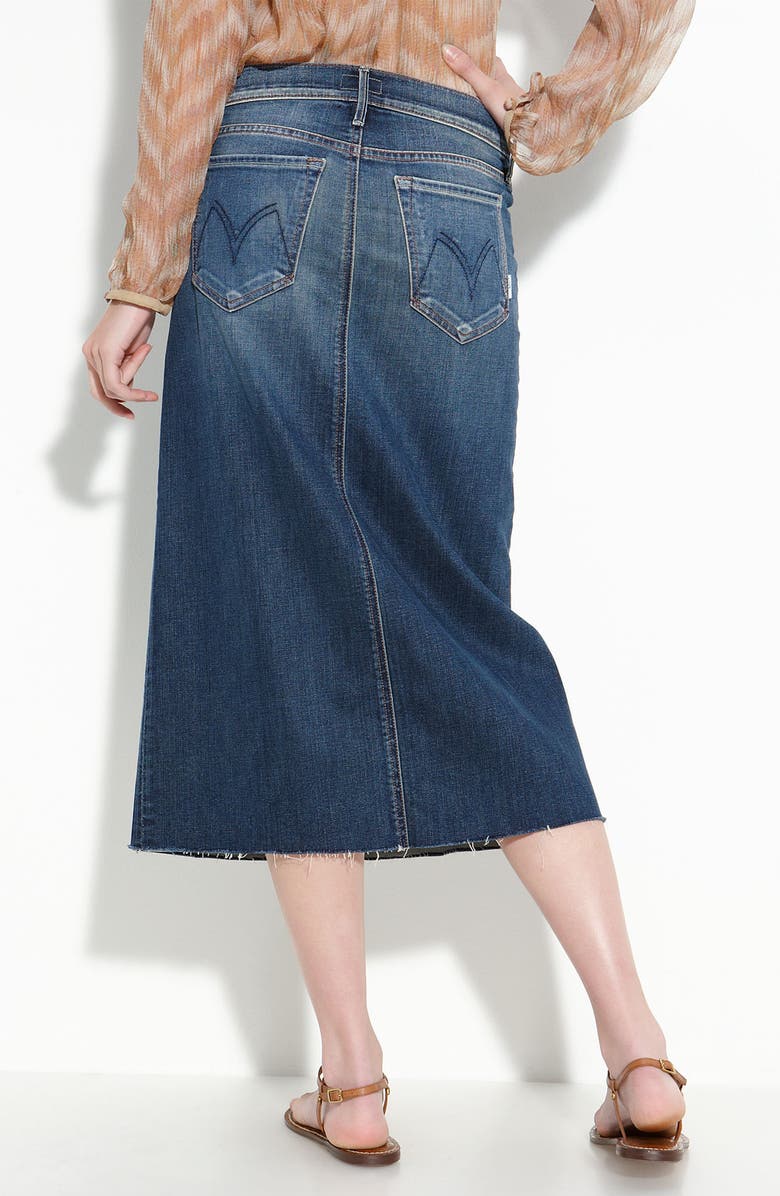 MOTHER 'The Straight A' Denim Maxi Skirt | Nordstrom