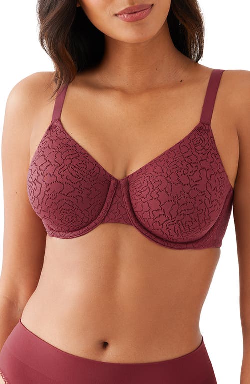 Shop Wacoal Inside Job Underwire Bra In Cordovan