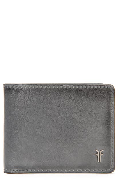 Click to view more detailed imagery on our partner's website Frye Austin Id Slim Leather Billfold In Carbon