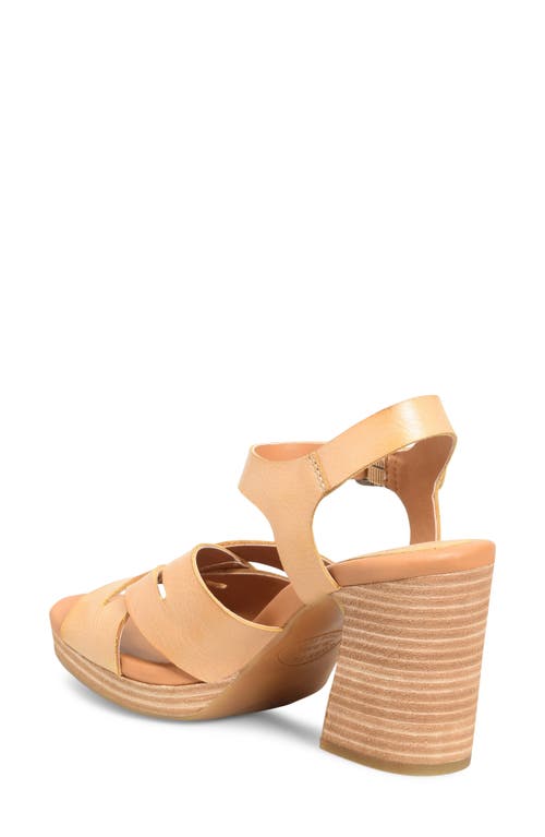 Shop Kork-ease ® Hutton Ankle Strap Platform Sandal In Yellow F/g