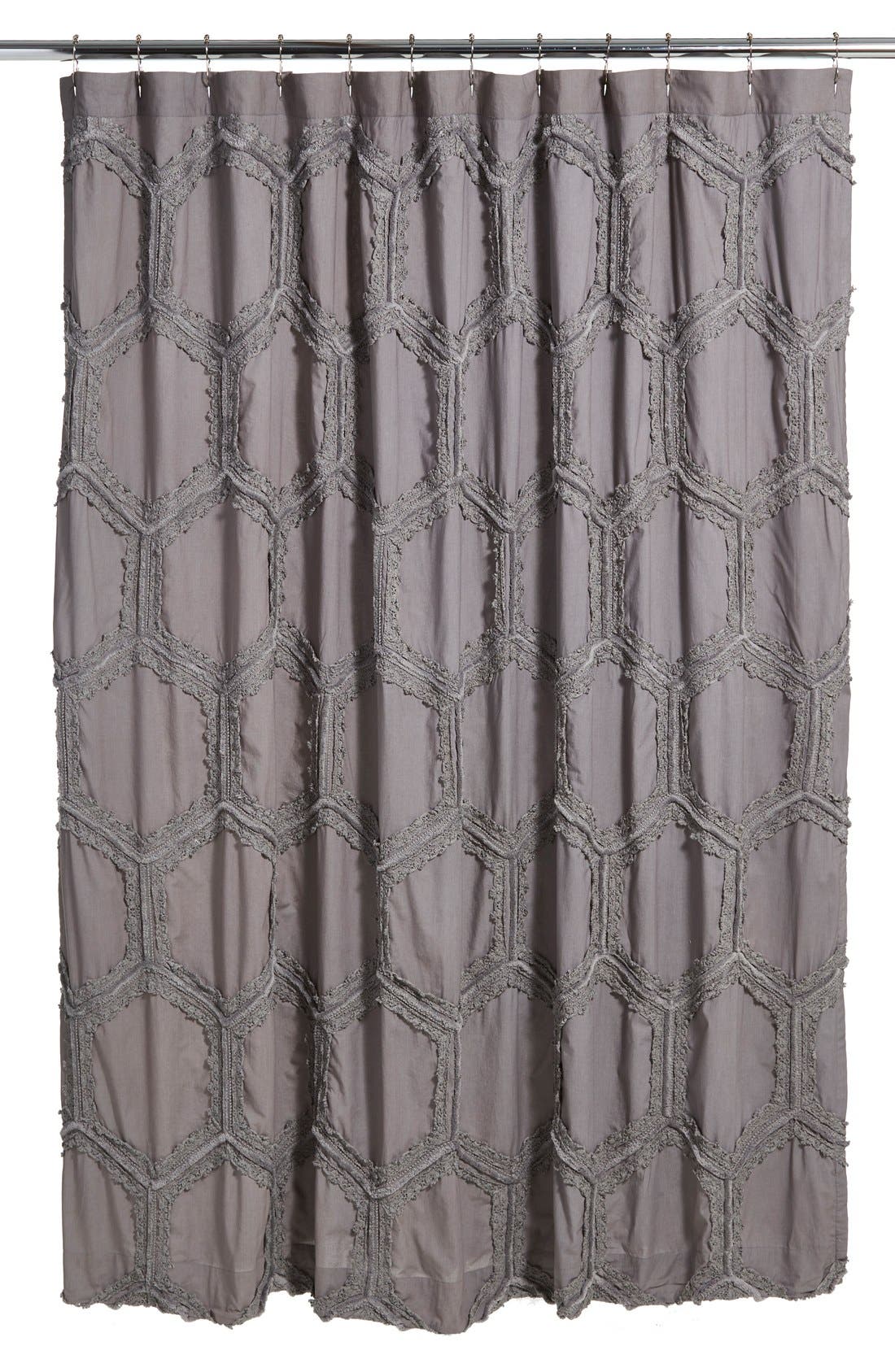 Nordstrom at Home Tufted Lace Shower Curtain Nordstrom