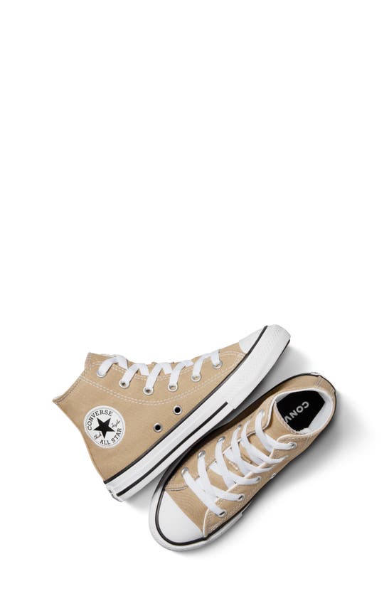 Shop Converse Kids' Chuck Taylor® All Star® High Top Sneaker In Nomad Khaki/ White/ Black