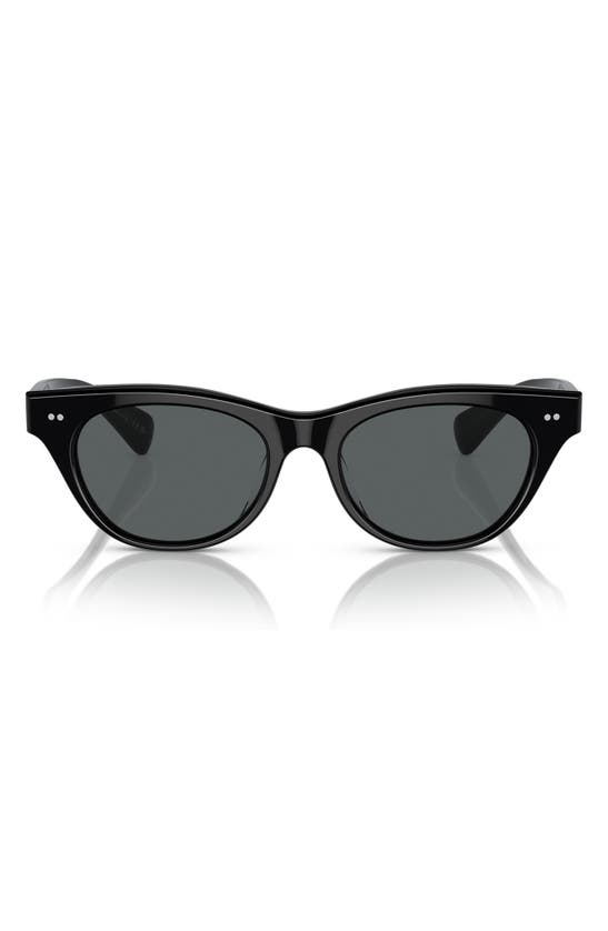OLIVER PEOPLES OLIVER PEOPLES AVELIN 52MM POLARIZED CAT EYE SUNGLASSES