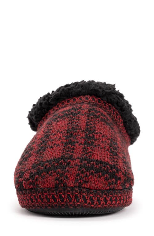 Muk Luks Colette Faux Shearling Slipper In Red
