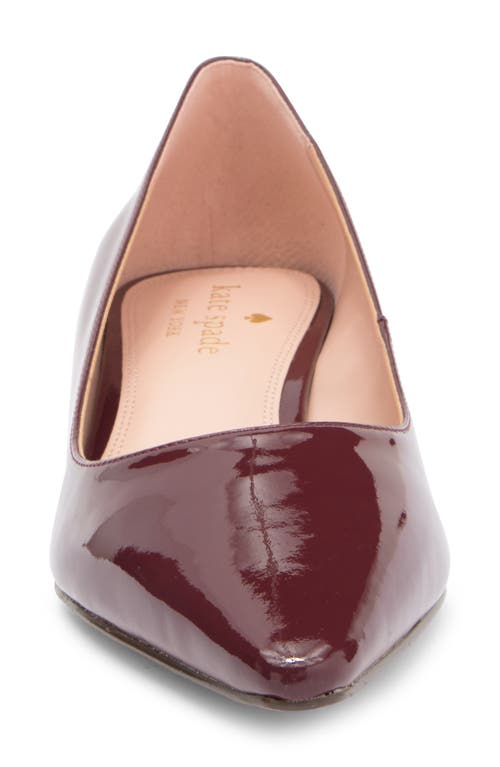 Kate Spade New York Miko Kitten Heel Pump In Dark Merlot