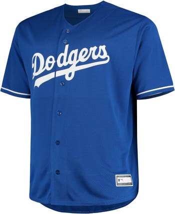 Youth Stitches Gray/Royal Los Angeles Dodgers Team Jersey