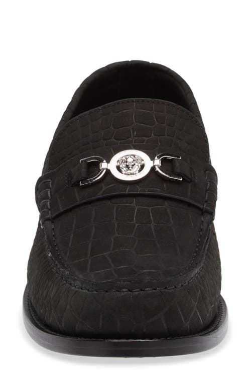 Shop Versace Medusa '95 Loafer In Black-palladium