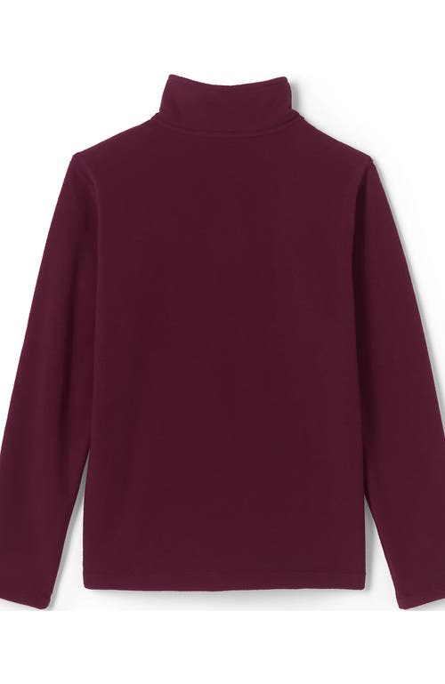 LANDS' END LANDS' END SCHOOL UNIFORM KIDS LIGHTWEIGHT FLEECE QUARTER ZIP PULLOVER