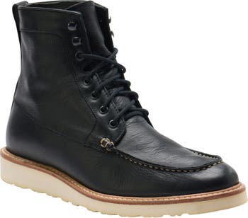 PAIGE Black Leather Men's Boots  Men's Designer Boots – Steve Madden Canada