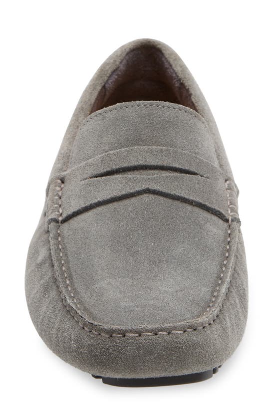 Nordstrom Brody Driving Penny Loafer In Grey Suede