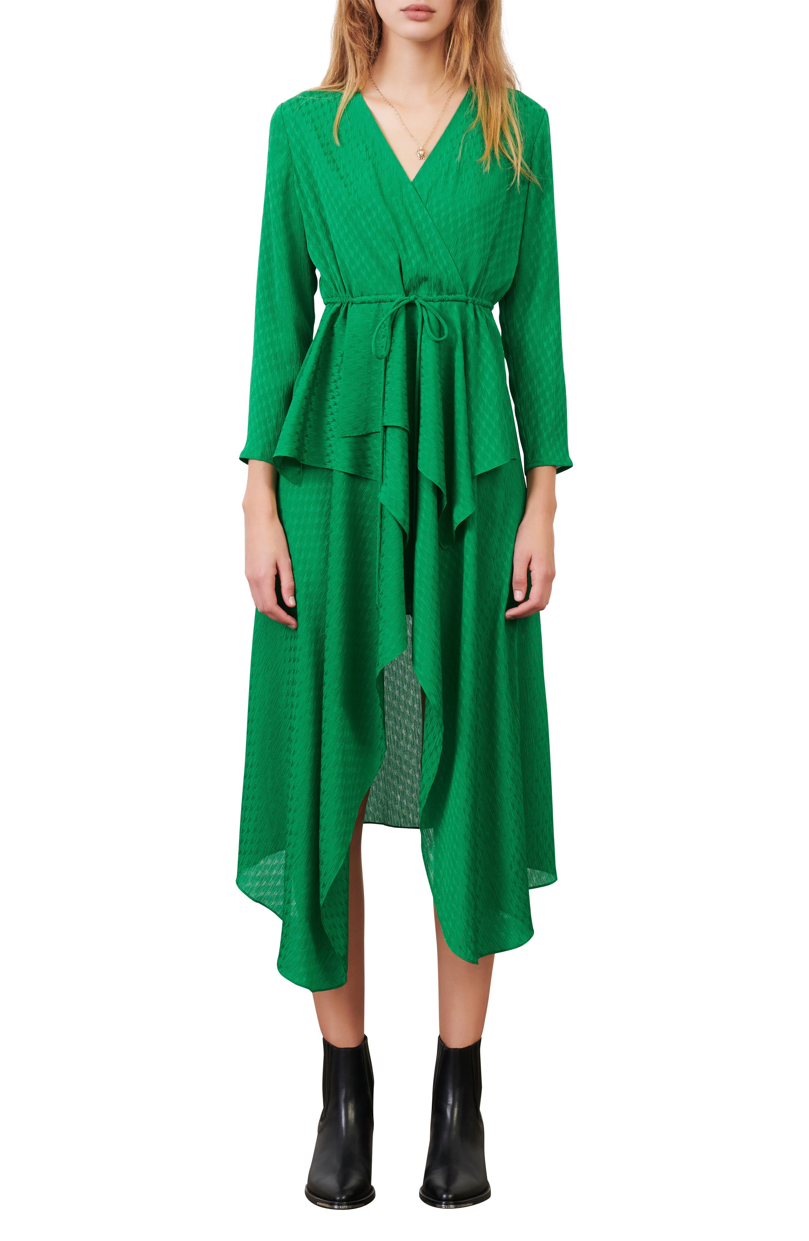 maje wrap dress