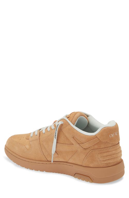 Off-white Lace-up Low-cut Casual Shoes In Camel - Camel