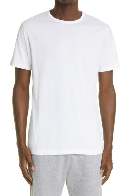 Sunspel Solid Crewneck T-Shirt in White