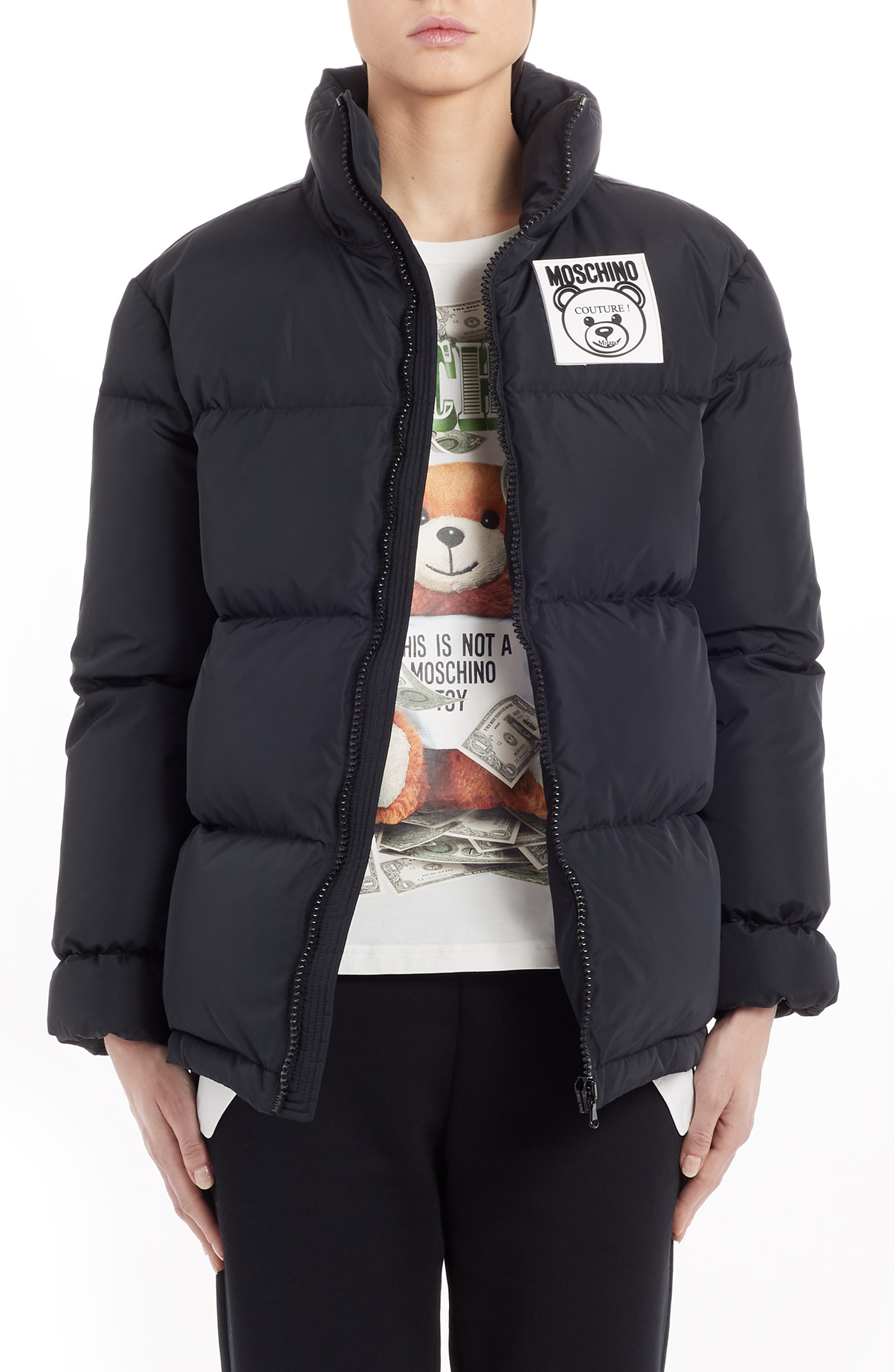 moschino bear denim jacket