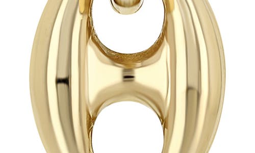 Zoë Chicco 14k Yellow Gold Heavy Metal Mariner Link Dangle Small Huggie Hoop Earrings In 14k Yellow Gold