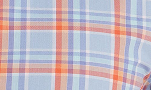Jared Lang Men's Trim Fit Pima Cotton Blend Plaid Button Down Shirt In Blue Plaid