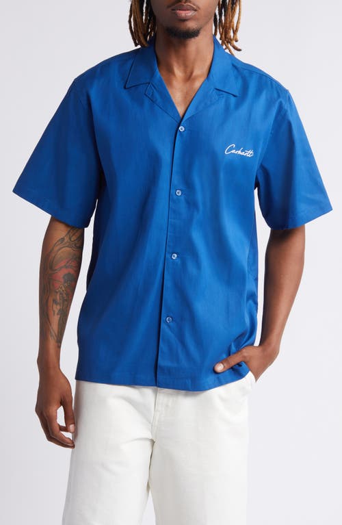 Carhartt Work Progress Delray Cotton & Lyocell Camp Shirt at Nordstrom,