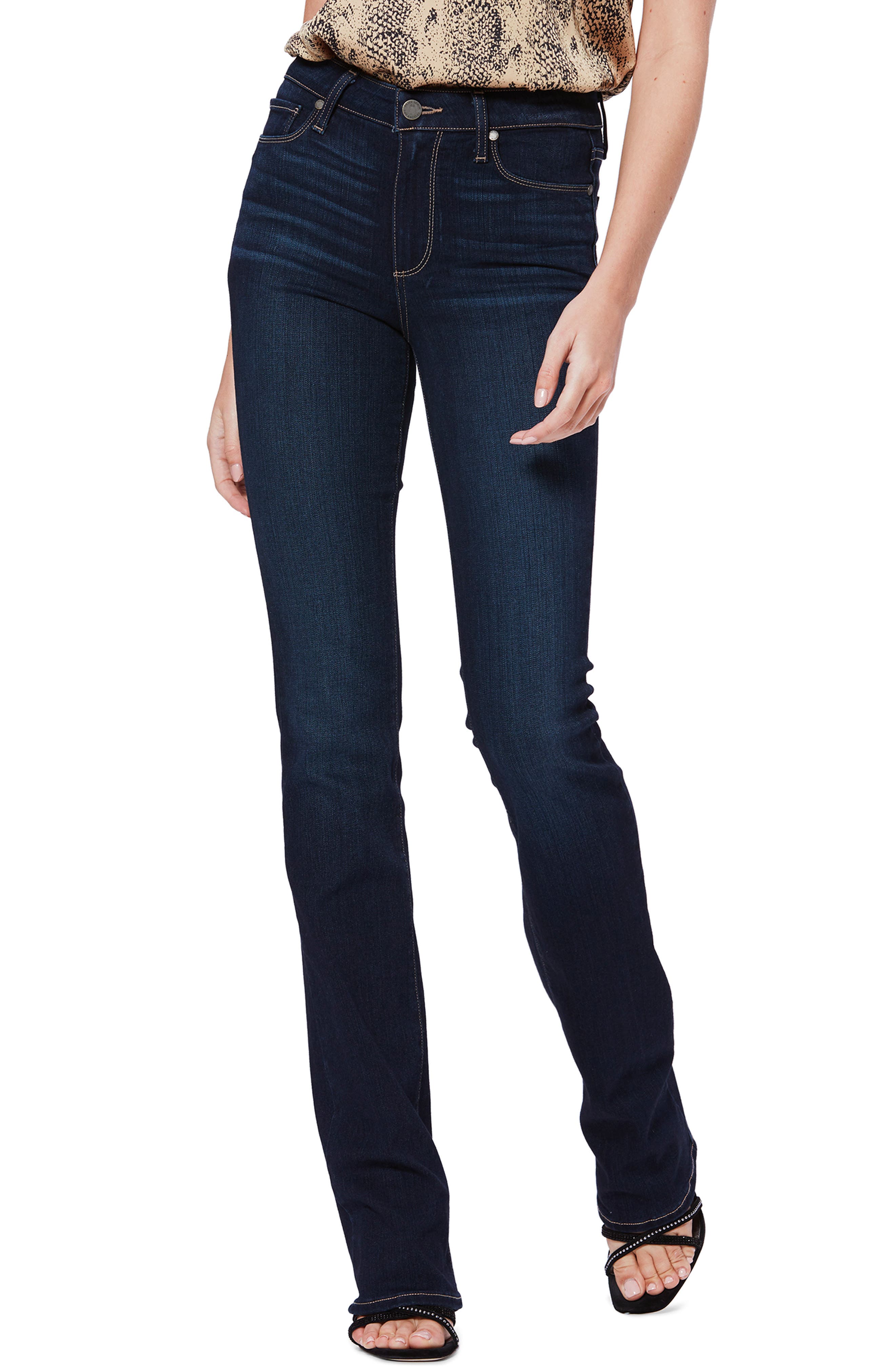 paige manhattan high waist bootcut jeans