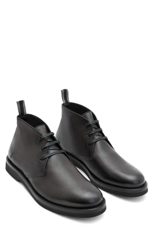 John Varvatos Varick Leather Chukka Boot Black at Nordstrom,