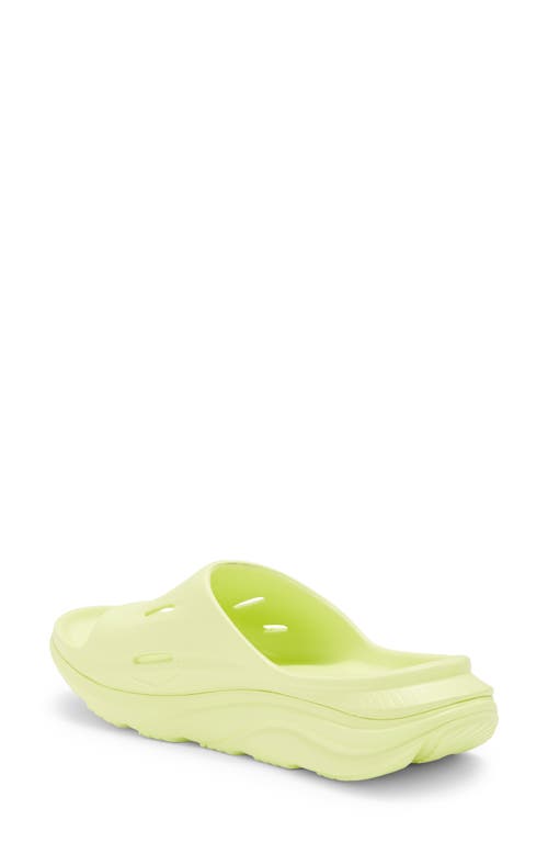 Shop Hoka Gender Inclusive Ora Recovery Slide 3 Sandal In Citrus Glow/citrus Glow