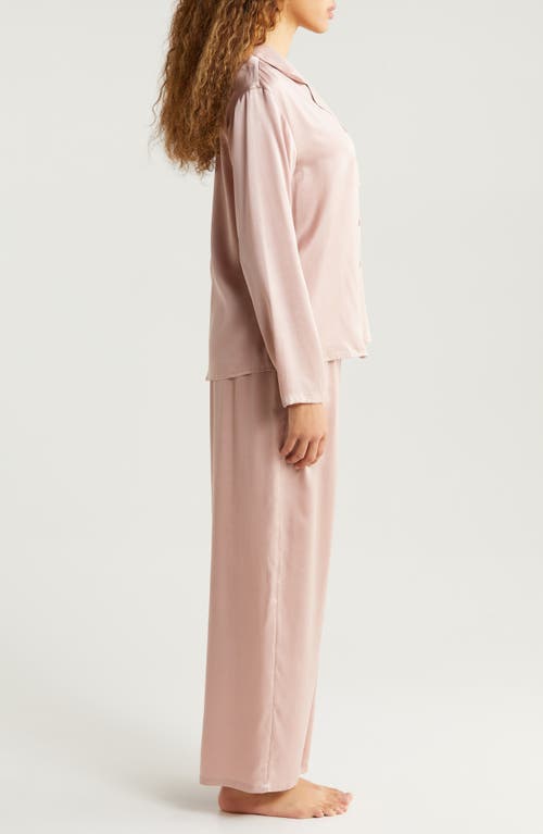 Shop Nordstrom Washable Matte Silk Pajamas In Pink Puff