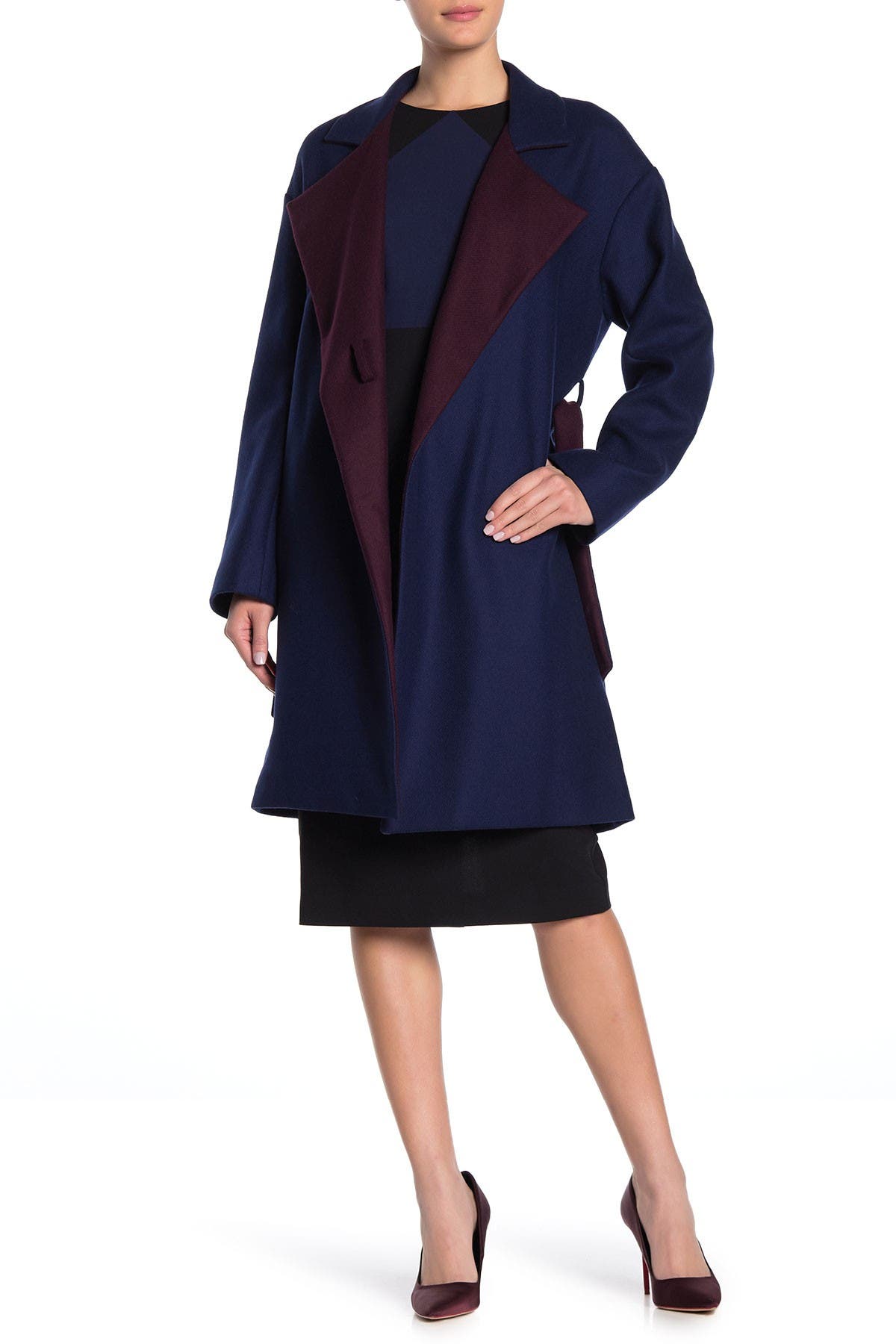 diane von furstenberg wrap coat