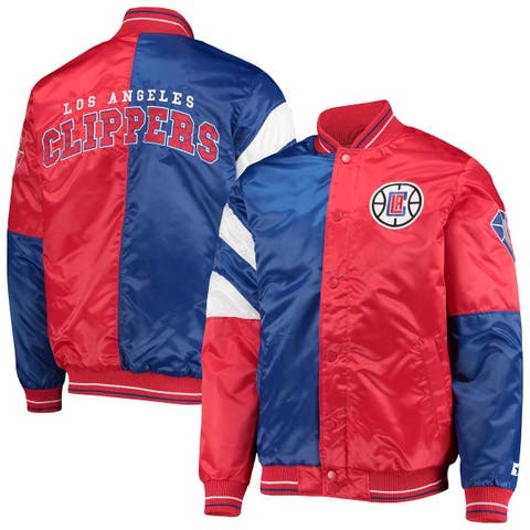 Los Angeles Dodgers Starter Varsity Tri-Color Satin Full-Snap Jacket - Royal/Gray