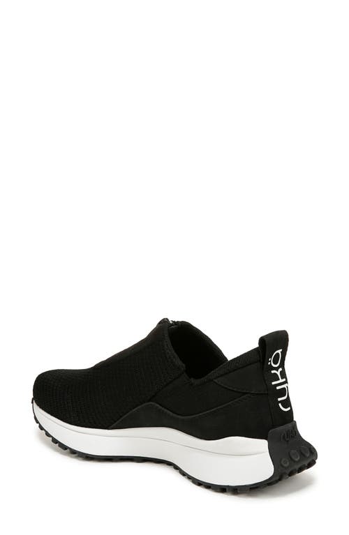 Ryka Women's Jumpstart-zip Slip On Sneakers In Black