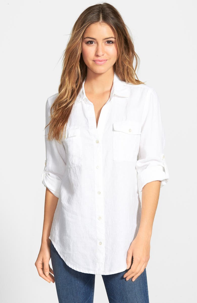 Tommy Bahama 'Two Palms' Roll Sleeve Linen Shirt | Nordstrom