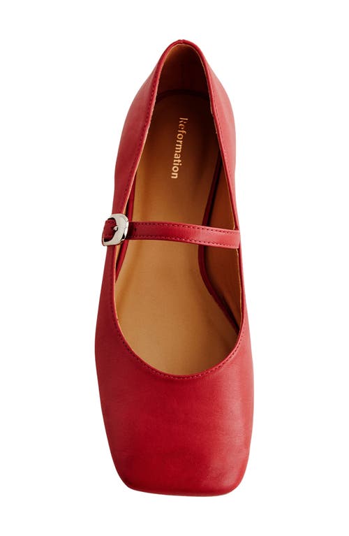 Reformation Exclusive Bethany Mesh Ballet Flats Lipstick Mesh In Scarlet