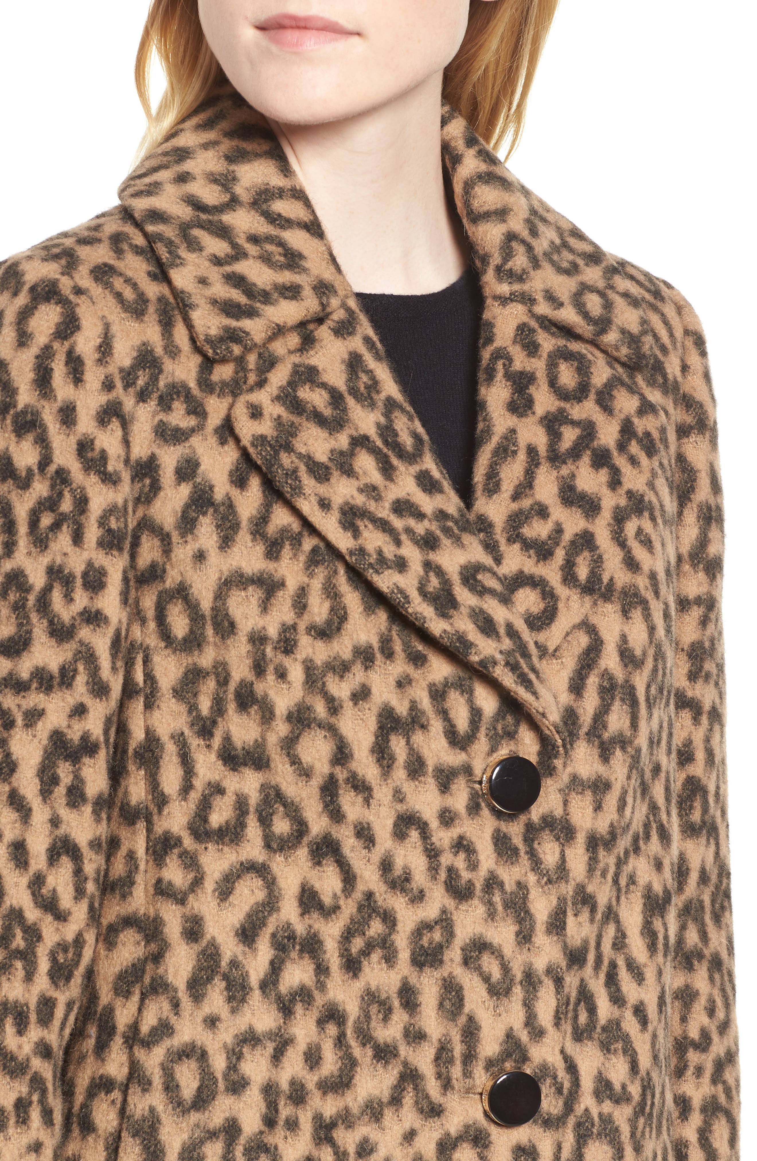 kate spade leopard coat