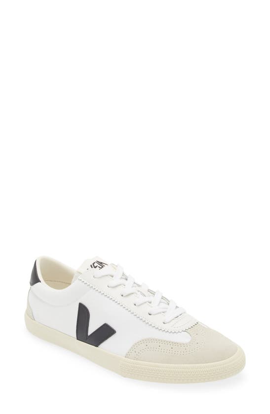 Shop Veja Volley Canvas Sneaker In White Black