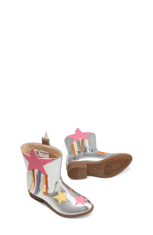 Shop Dream Pairs Kids' Western Boot In Silver