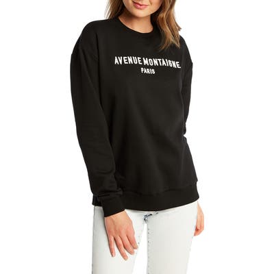 Bardot Paris Street Sweatshirt, Black
