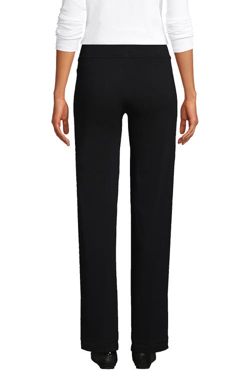 Lands' End Starfish Mid Rise Straight Leg Pants In Black